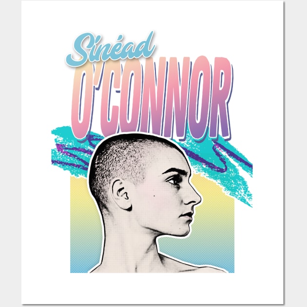 Sinéad O'Connor 80s Styled Aesthetic Design Wall Art by DankFutura